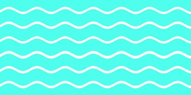 Mavi beyaz ve yeşil renk dalga desenli arka plan. Yaz tatili tasarımı için kullan. 