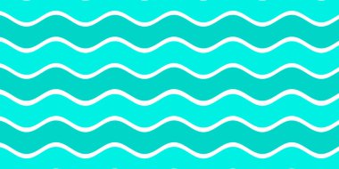 Mavi beyaz ve yeşil renk dalga desenli arka plan. Yaz tatili tasarımı için kullan. 