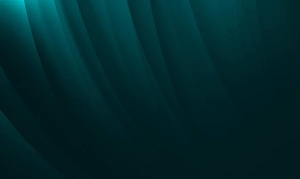 Abstrakte Welle Teal Grün Schwarz Dunkler Verlauf Geometrischer Hintergrund Gebogene — Stockfoto