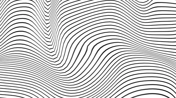 Чорно Біла Крива Хвильова Лінія Абстрактний Фон — стокове фото