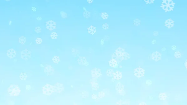 Christmas Winter Snowflake Blue Sky Background — Stock Photo, Image