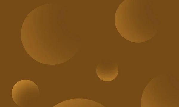 Gold circles gradient on brown abstract background. Modern graphic design element.