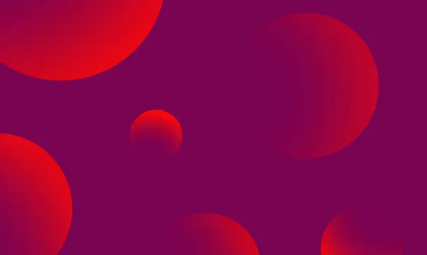 Czerwone Kółka Gradient Fioletowym Ciemnym Abstrakcyjnym Tle Nowoczesny Element Graficzny — Zdjęcie stockowe