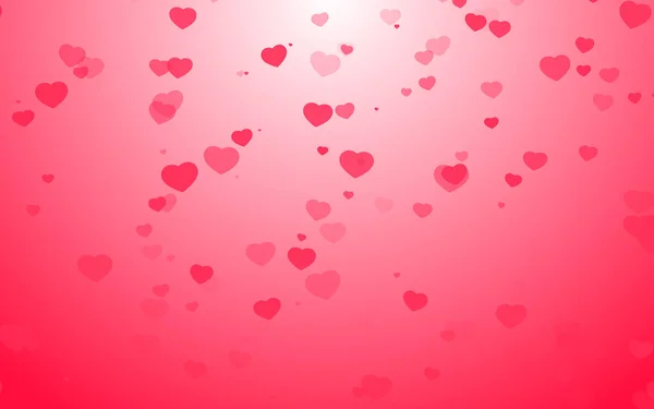 Valentine Day Pink Hearts Pink Background — Stock Photo, Image