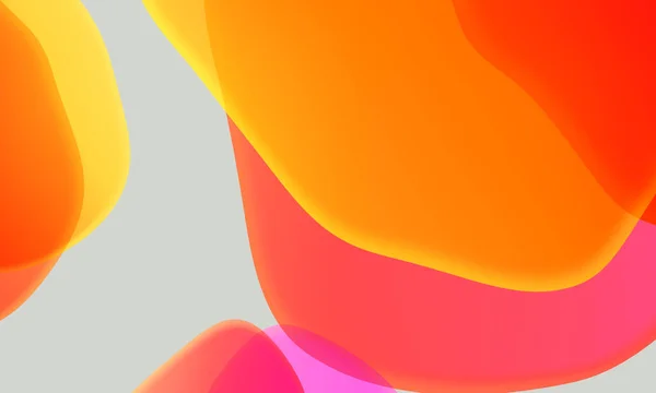 Fluido Geometrico Astratto Gradiente Colore Rosso Arancio Sfondo Grigio Grafica — Foto Stock