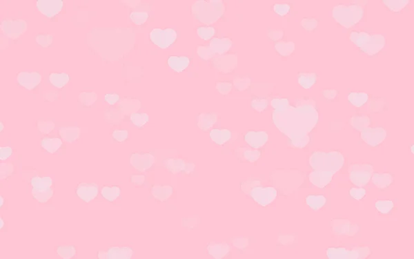 Valentine day pink hearts on pink background