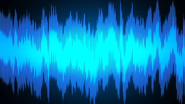 Speaking Sound Wave Lines Illustration Abstract Blue Gradient Motion Background — Stock Photo, Image