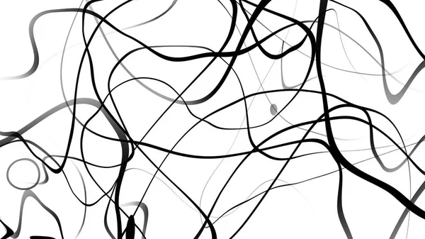 Zwart Wit Curve Lijn Abstracte Achtergrond — Stockfoto