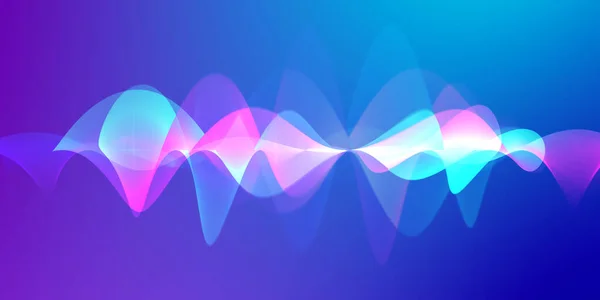Speaking Sound Wave Lines Illustration Colorful Gradient Motion Abstract Background — Stock Photo, Image
