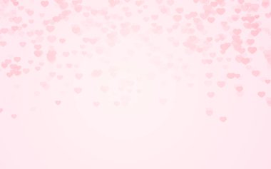 Pembe arkaplanda sevgililer günü pembe kalpleri.