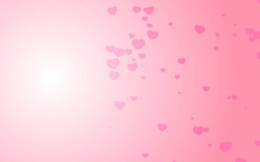Pembe arka planda Sevgililer Günü pembe kalpleri.