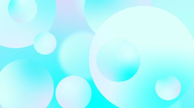 Grafik tasarımı için soyut toplar geometrik gradyan renk arkaplanı. 3d resimleme.