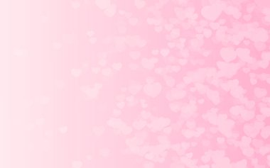 Pembe arka planda Sevgililer Günü pembe kalpleri.