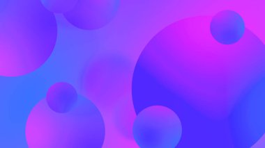 Soyut mor toplar geometrik eğimli arkaplan. Grafik tasarımı için. 3d resimleme.