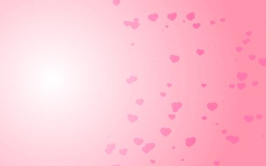 Pembe arka planda Sevgililer Günü pembe kalpleri.