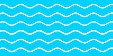 Mavi beyaz dalga desenli arka plan. Yaz tatili tasarımı için kullan. 