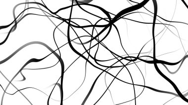 Siyah ve beyaz eğri dalga çizgisi soyut arkaplan.