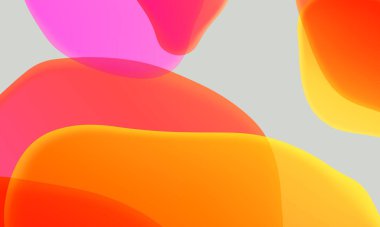 Gri arka planda soyut geometrik sıvı kırmızı turuncu renk gradyanı. Duvar kağıdı tableti ve telefon için kullanılan moda tasarım grafikleri.