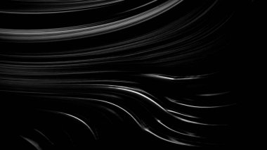 Dalgaların lüksüne sahip soyut beyaz arka plan. 3d illüstrasyon, 3d canlandırma.