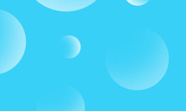 Mavi soyut arkaplanda beyaz daireler var. Modern grafik tasarım ögesi.