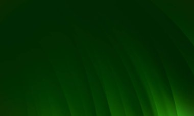 Soyut dalga yeşil siyah koyu renk geometrik arkaplan. Eğri çizgiler grafik tasarımı.