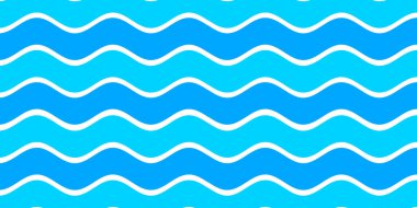 Mavi beyaz dalga desenli arka plan. Yaz tatili tasarımı için kullan. 