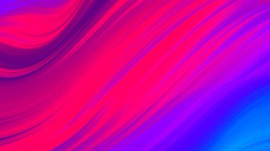 Soyut pembe mavi ve mor eğimli dalga arkaplanı. Neon ışığı eğimli çizgiler ve renkli grafik tasarımlı geometrik şekil.