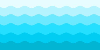 Mavi beyaz dalga desenli arka plan. Yaz tatili tasarımı için kullan. 