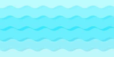 Mavi beyaz dalga desenli arka plan. Yaz tatili tasarımı için kullan. 