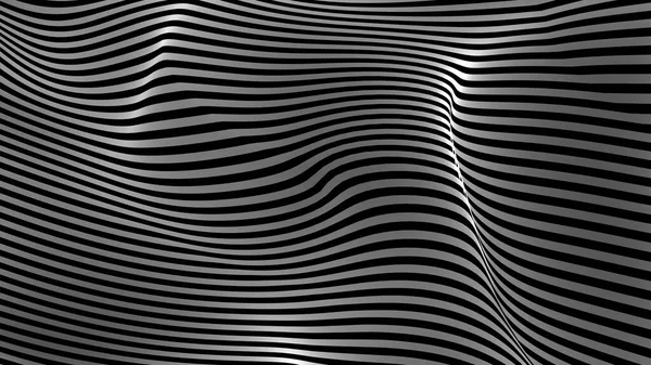 Black White Curve Wave Line Abstract Background — Stock Photo, Image