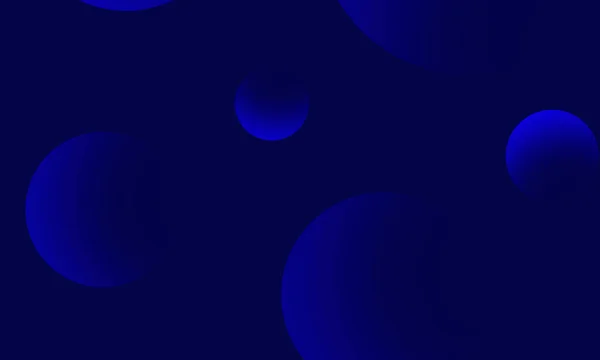 Gradiente Círculos Azules Sobre Fondo Abstracto Azul Oscuro Elemento Diseño —  Fotos de Stock