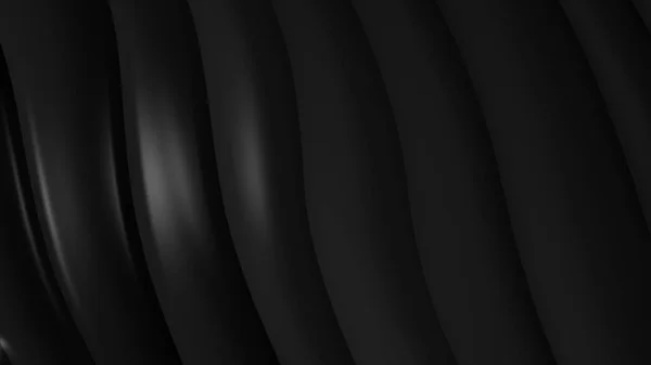 Zwarte Grijze Gradiënt Geometrische Abstracte Achtergrond Elegante Gebogen Lijnen Vorm — Stockfoto
