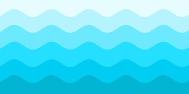 Mavi beyaz dalga desenli arka plan. Yaz tatili tasarımı için kullan. 