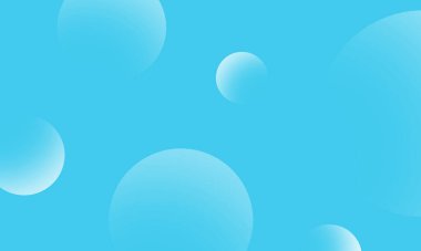 Mavi soyut arkaplanda beyaz daireler var. Modern grafik tasarım ögesi.