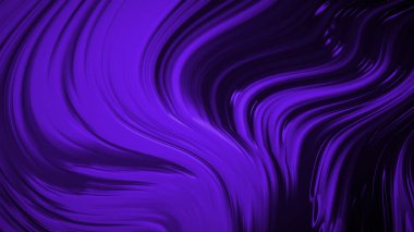 Dalgaların lüksüne sahip soyut mor arkaplan. 3d illüstrasyon, 3d canlandırma.