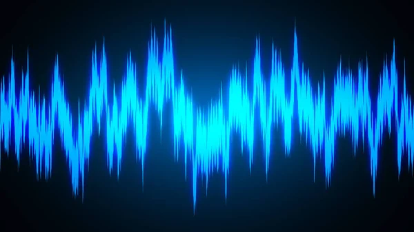 Speaking Sound Wave Lines Illustration Abstract Blue Gradient Motion Background — Stock Photo, Image