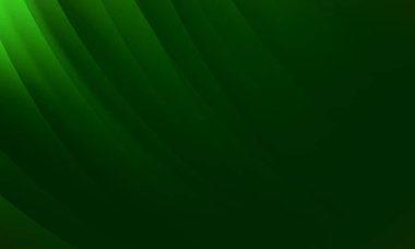 Soyut dalga yeşil siyah koyu renk geometrik arkaplan. Eğri çizgiler grafik tasarımı.