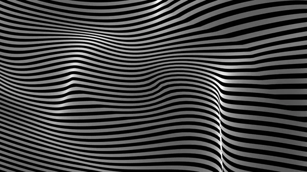 Black White Curve Wave Line Abstract Background — Stock Photo, Image