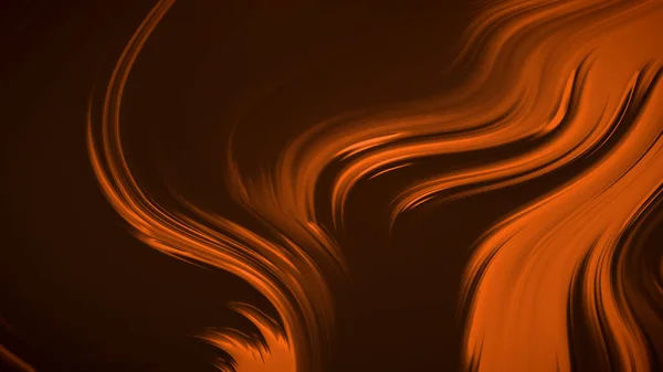 Abstrait Fond Noir Orange Avec Des Vagues Luxe Illustration Rendu — Photo