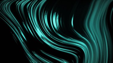 Soyut zümrüt yeşili arka plan ve lüks dalgalar. 3d illüstrasyon, 3d canlandırma.