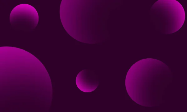 Purpurowe Kółka Gradientu Fioletowym Ciemnym Abstrakcyjnym Tle Nowoczesny Element Graficzny — Zdjęcie stockowe