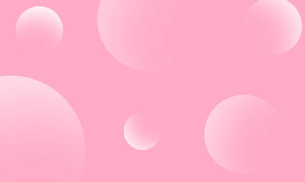 Weiße Kreise Auf Rosa Abstraktem Hintergrund Modernes Grafisches Gestaltungselement — Stockfoto