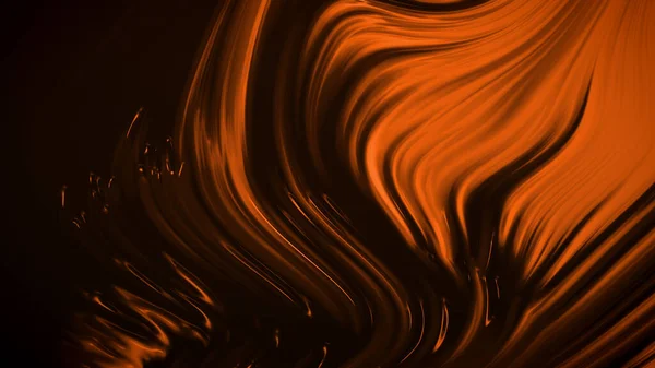 Абстрактний Помаранчевий Чорний Фон Розкішшю Хвиль Ілюстрація Візуалізація — стокове фото