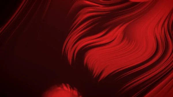 Fondo Rojo Profundo Abstracto Con Olas Lujo Ilustración Representación — Foto de Stock