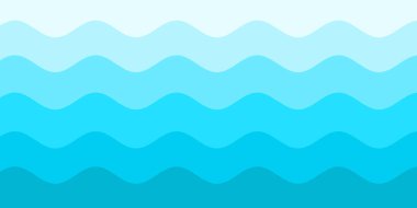 Mavi beyaz dalga desenli arka plan. Yaz tatili tasarımı için kullan. 