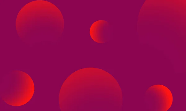 Czerwone Kółka Gradient Fioletowym Ciemnym Abstrakcyjnym Tle Nowoczesny Element Graficzny — Zdjęcie stockowe