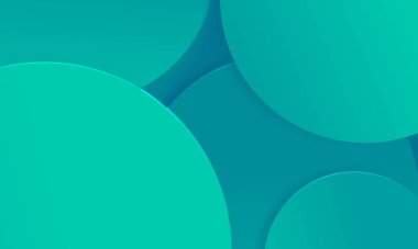 Nane yeşili ve yeşil desenli daireler. Güzellik modası için basit modern tasarım kullanımı. 