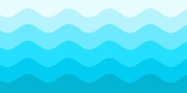 Mavi beyaz dalga desenli arka plan. Yaz tatili tasarımı için kullan. 