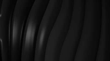 Siyah gri eğimli geometrik soyut arkaplan. Zarif kıvrımlı çizgiler ve renk grafik tasarımlı şekil. 3d Hazırlama