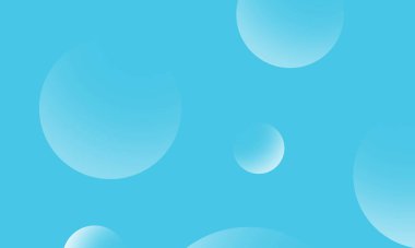 Mavi soyut arkaplanda beyaz daireler var. Modern grafik tasarım ögesi.